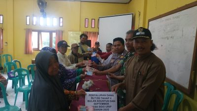Desa Sidourip Salurkan BLT-DD Tahap II untuk 14 Keluarga Penerima Manfaat